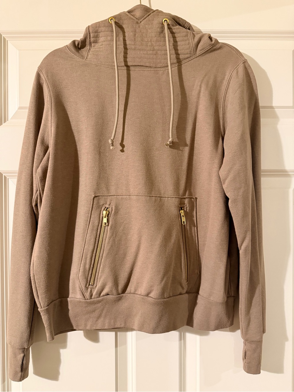 Lily & Lottie Lauriebelles Taupe Hooded Sweatshirt